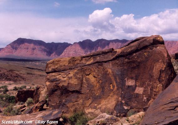 Rock Art - Virgin River Anasazi Petroglyphs