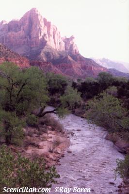 Zion - Sunset on the Virgin River