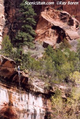Zion - Emerald Pools Trail Waterfall